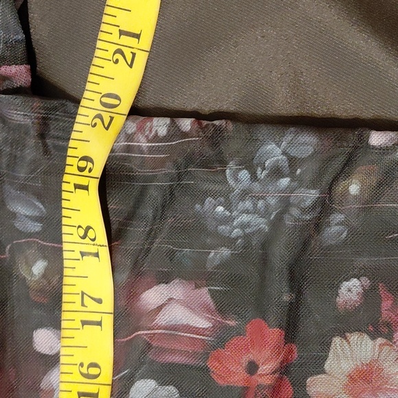 DOLLS, KILL CURRENT MOOD 1X SHEER MESH FLORAL. MINI DRESS - Picture 10 of 13